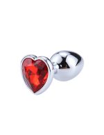 Plug Metalizado Liso con Joya Corazón Talla M