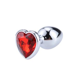 Plug Metalizado Liso con Joya Corazón Talla M