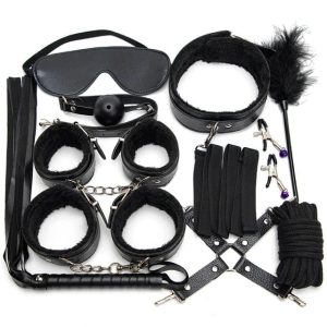 Kit Negro BDSM 10 Pzs
