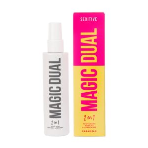 LUBRICANTE Y GEL PARA MASAJES MAGIC DUAL CARAMELO 100ML